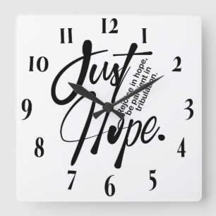 Inspiration Christlich Bibelverse Quadratische Wanduhr