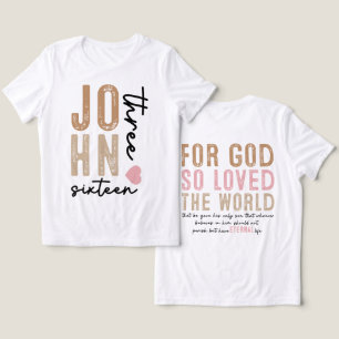 Inspiration Christlich für Gott so geliebt Tri-Blend Shirt