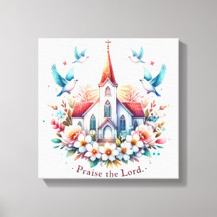 Inspiration Christlich Lob der Herr Leinwanddruck