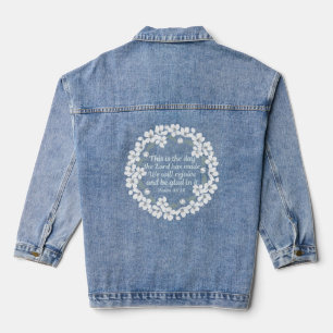 Inspiration Christlich Psalm Freude Blumenkids Jeansjacke