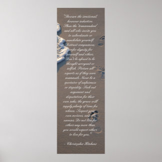 Inspiration Christopher Hitchens Poster de salle d