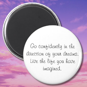 Inspiration Confidence zitiert Magnete Geschenke Magnet