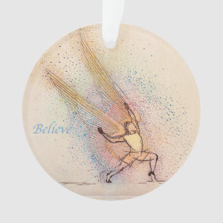Inspiration d'ange - Ornement acrylique rond
