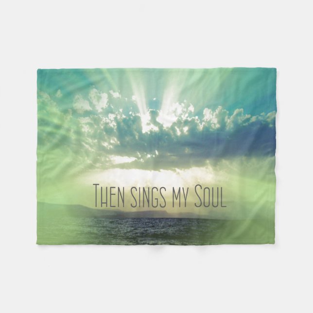Inspiration: Dann singt mein Soul Fleecedecke (Vorderseite (Horizontal))
