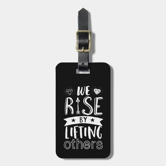 Inspiration, die wir durch das Anheben anderer erh Gepäckanhänger (Vorderseite vertikal)