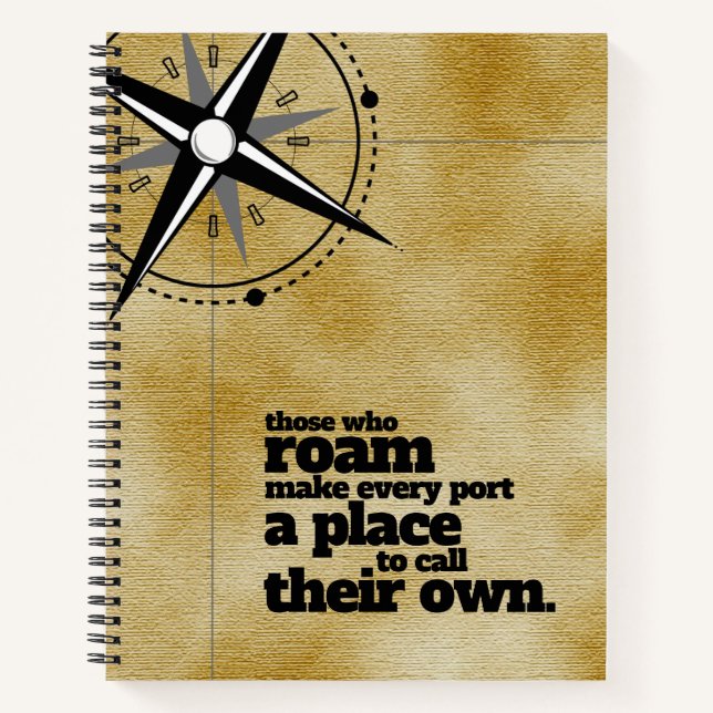 Inspiration diejenigen, die Roam ... Reise- Notizbuch (Vorderseite)