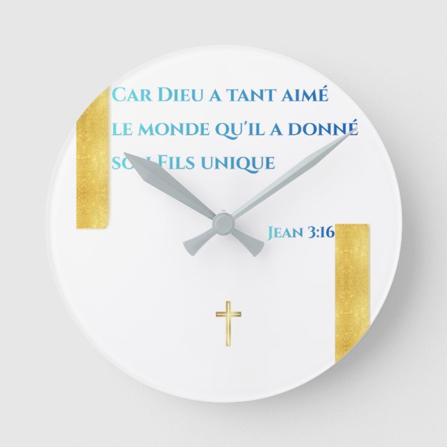 Inspiration Divine —  Runde Wanduhr (Vorderseite)