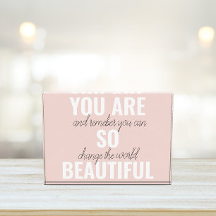 Inspiration Du Bist So Schön Positives Zitat Fotoblock