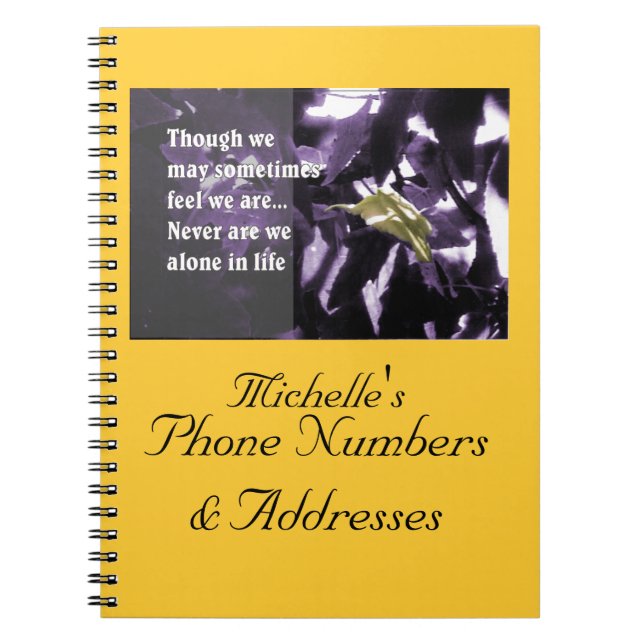 Inspiration durch die Natur Notizblock (Vorderseite)