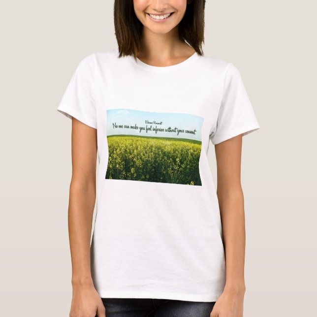Inspiration durch Eleanor Roosevelt T-Shirt (Vorderseite)