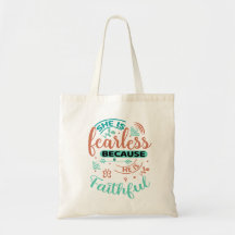Inspiration Er ist ein treuer Christlich Tote Bag
