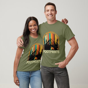 Inspiration Erinnerungen Fußspuren Camping Wortart T-Shirt