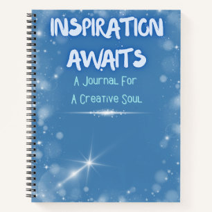 Inspiration erwartet notizbuch