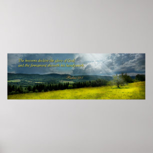 Inspiration - ewige Hoffnung - Psalmen 19-1 Poster