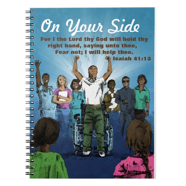 Inspiration-Foto-Notebook mit Scripting Notizblock (Vorderseite)