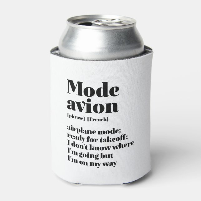 Inspiration Französischer Reisemodus Avion Flugzeu Dosenkühler (Kanne Vorderseite)
