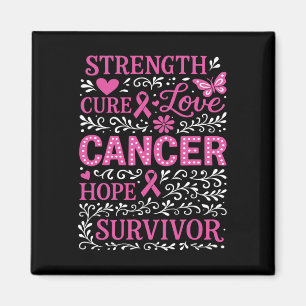 Inspiration für Brustkrebs Bewusstsein rosa Band Magnet