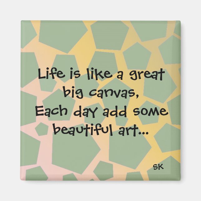 Inspiration für das Leben Magnet (Vorne)