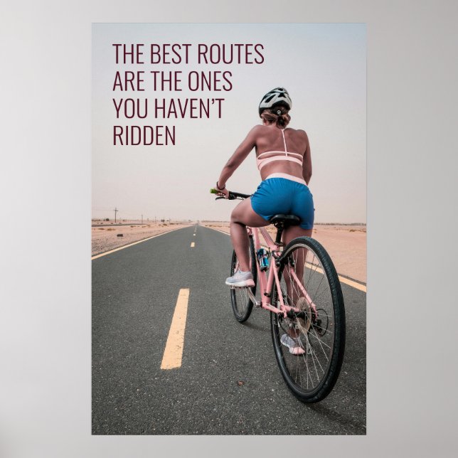 Inspiration für das Radrennen Kunst für Abenteuer Poster (Vorne)