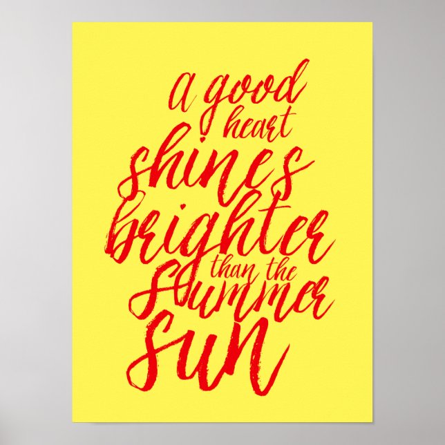Inspiration für das Zitat von Hand Briefposter Poster (Vorne)