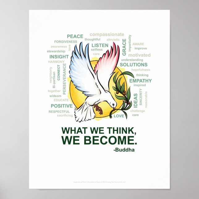 Inspiration für den Frieden - 11" x 14", Poster (M (Vorne)