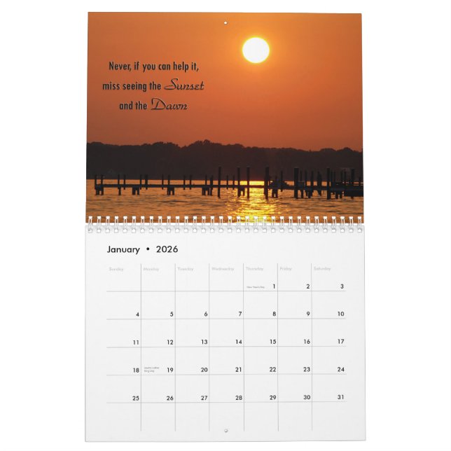Inspiration für den Monat Kalender (Jan 2026)
