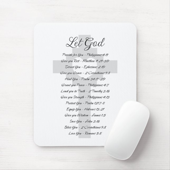 Inspiration für die Gottesschrift gelassen Mousepad (Mit Mouse)