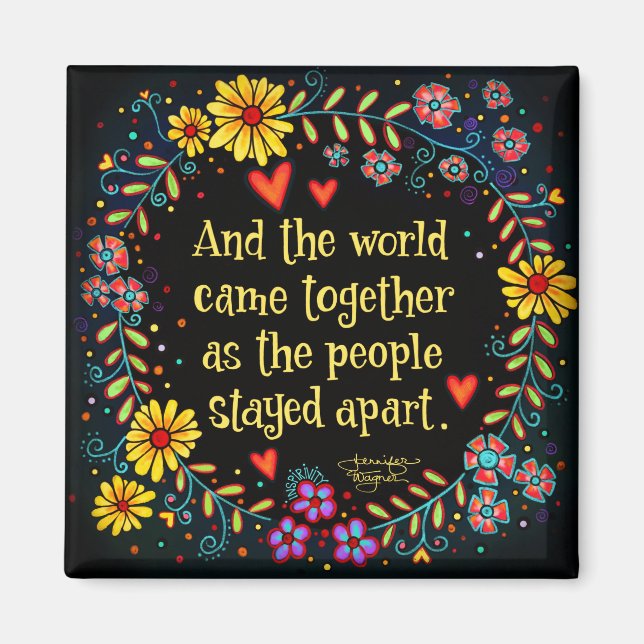 Inspiration für die Welt kam zusammen Inspiritivit Magnet (Vorne)