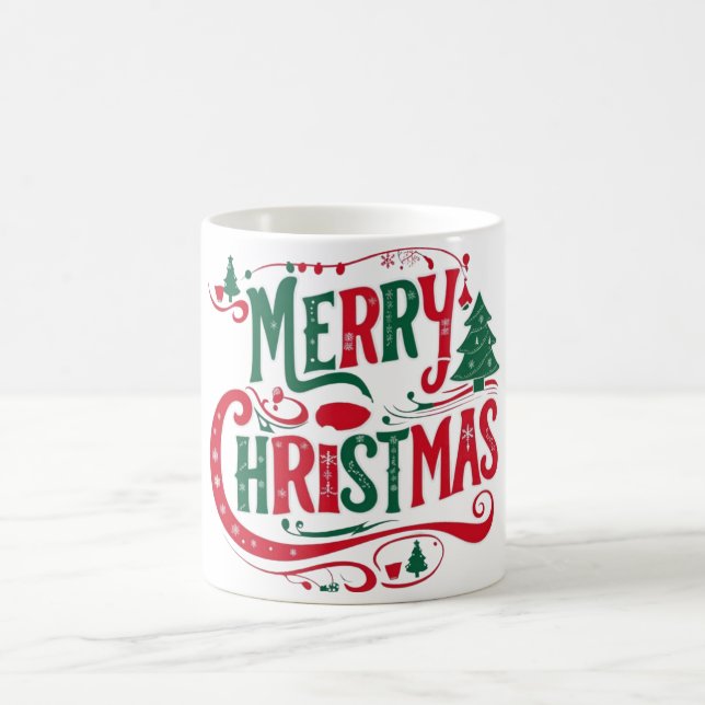 Inspiration für ein frohes Weihnachtsfest Kaffeetasse (Mittel)