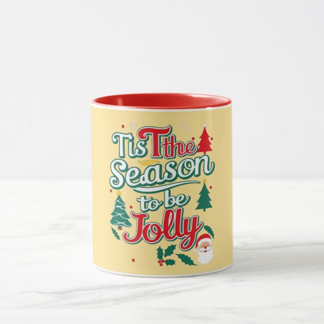 Inspiration für ein frohes Weihnachtsfest Tasse (Zentrum)