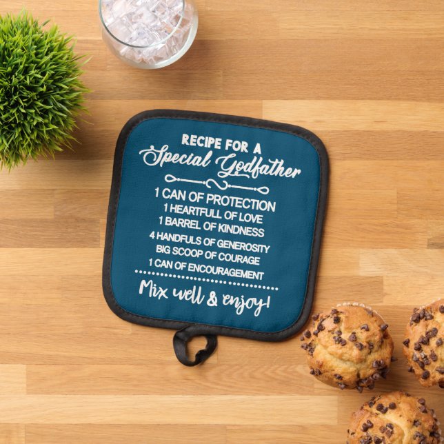 Inspiration für einen besonderen Pate Topflappen (Oben Unten)