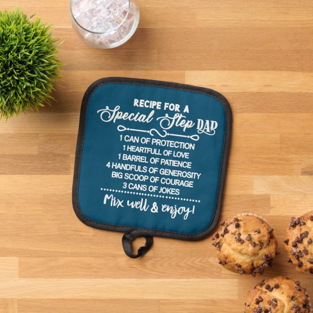 Inspiration für einen besonderen Stepdad Topflappen (Oben Unten)