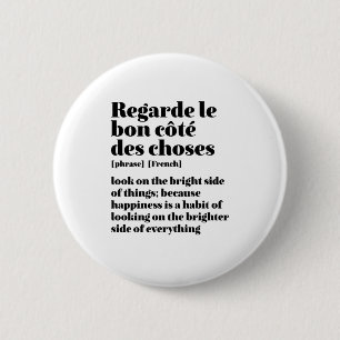 Inspiration für Französisch Zitat auf der rechte Button