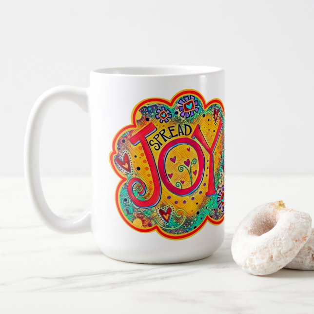 Inspiration für Freude und Freude - Kaffeezubereit Kaffeetasse (Mit Donut)