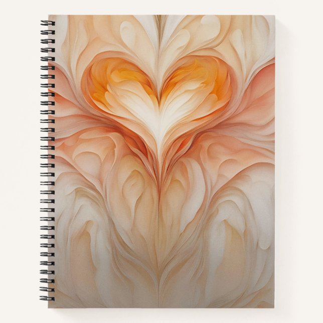 Inspiration für Herzdesign in weichen Wasserfarben Notizbuch (Vorderseite)