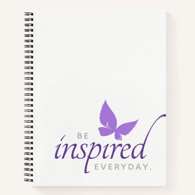 Inspiration für jeden Schmetterling Inspiriert wer Notizbuch (Vorderseite)