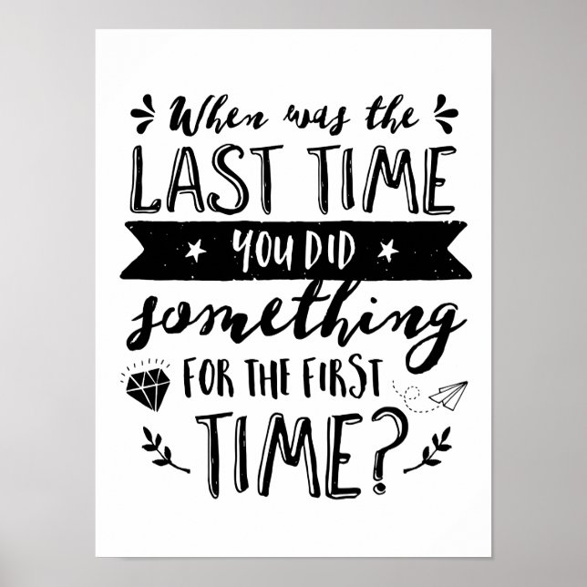 Inspiration für Leben und Reisen Zitat Poster (Vorne)