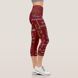 Inspiration für Motivierend KARTE Capri Leggings