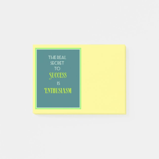 Inspiration für Motivierend Quotentypografie Post-it Klebezettel (Vorderseite)