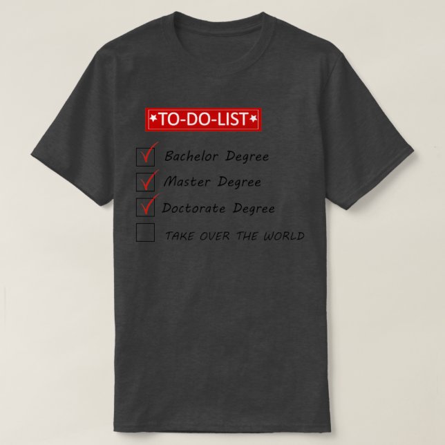 Inspiration für Redewendungen, Bachelor Grad M T-Shirt (Design vorne)
