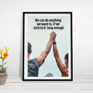 Inspiration für Sie können alles tun Poster