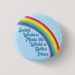 Inspiration für Sozialarbeit Regenbogen Button