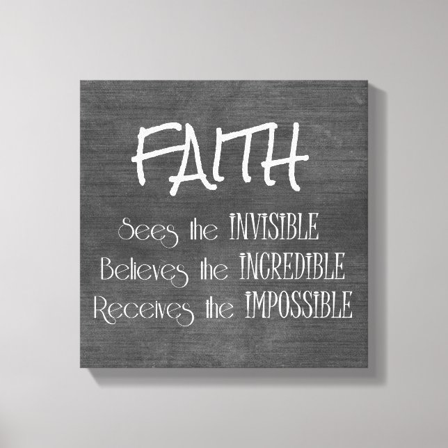 Inspiration für Zitate-Typografie Leinwanddruck (Vorderseite)