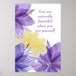 Inspiration für zuversichtliche positive Bestätigu Poster