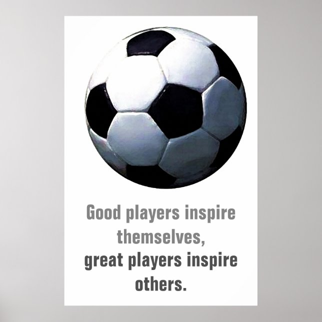 Inspiration Fußball Einzigartiges Kunstwerk Poster (Vorne)