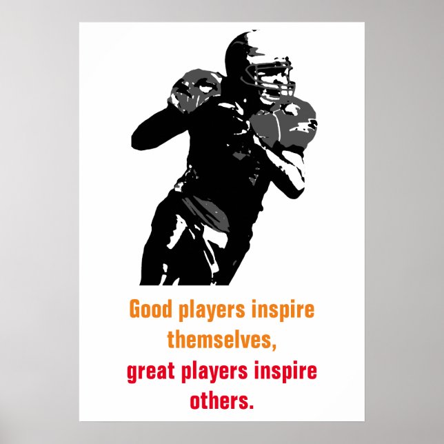Inspiration Fußball Einzigartiges Kunstwerk Poster (Vorne)