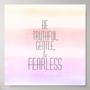 inspiration Gandhi citation poster aquarelle