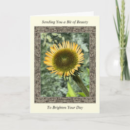 Inspiration Get Well Card mit Young Sunflower Karte