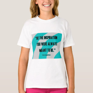 Inspiration Girl's White Basic T-Shirt