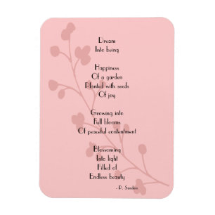 Inspiration Glück Freude Traumgedicht Magnet